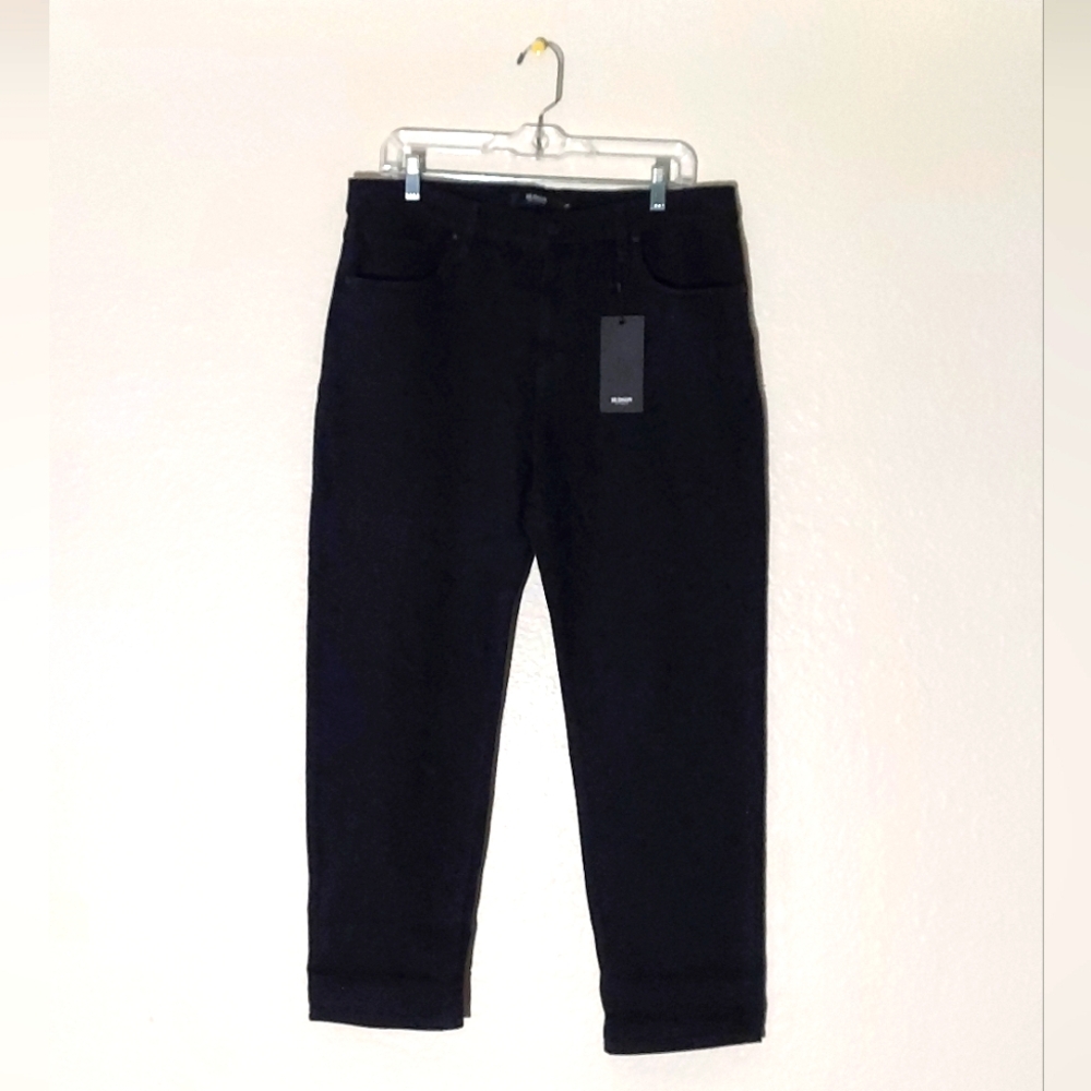 HUDSON Los Angeles Jessi Boyfriend Black High Rise Cotton Jean Women's Sz 29 NWT